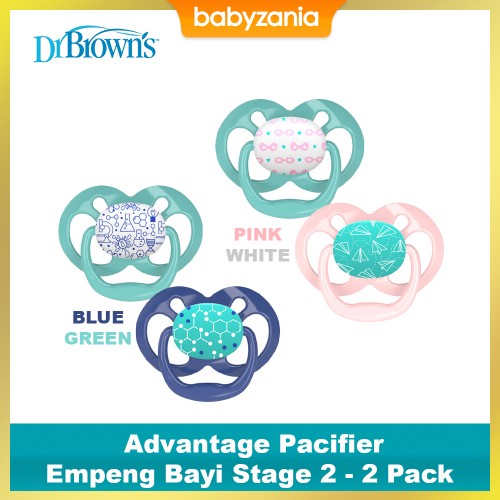 Dr. Brown's Advantage Pacifier 2 Pack Stage 2 (6-18M)